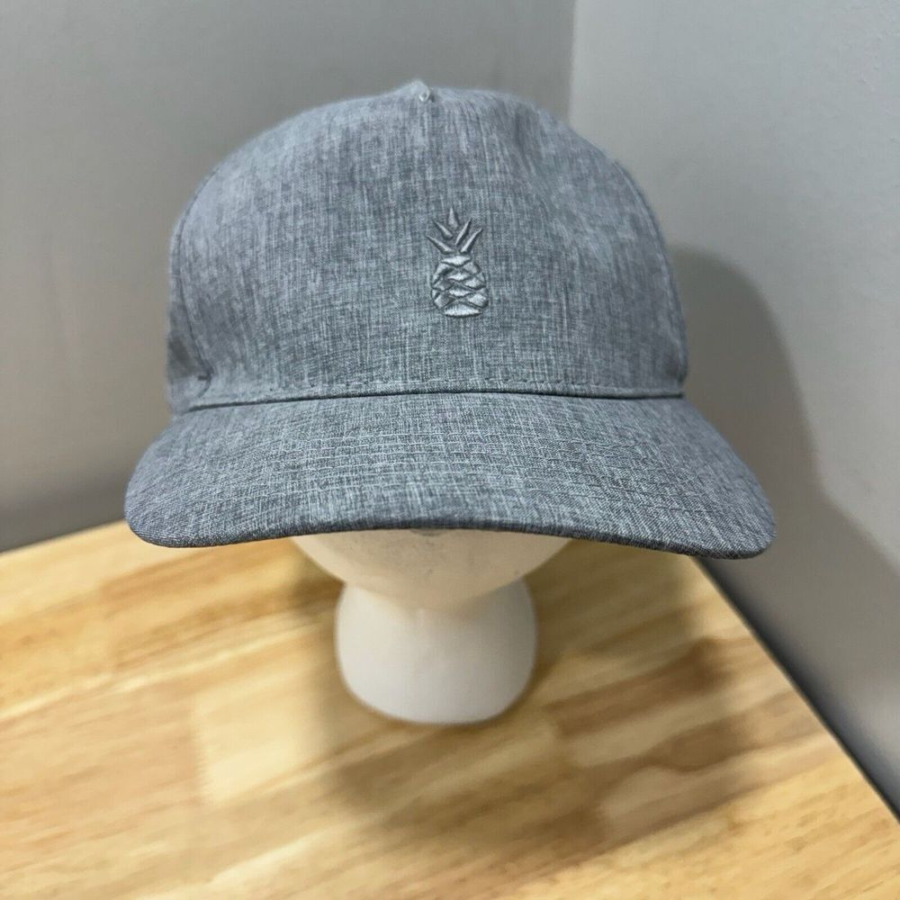 Chubbies Performance Snapback Hat Cap Gray Pineapple Adjustable Men Preppy Aloha